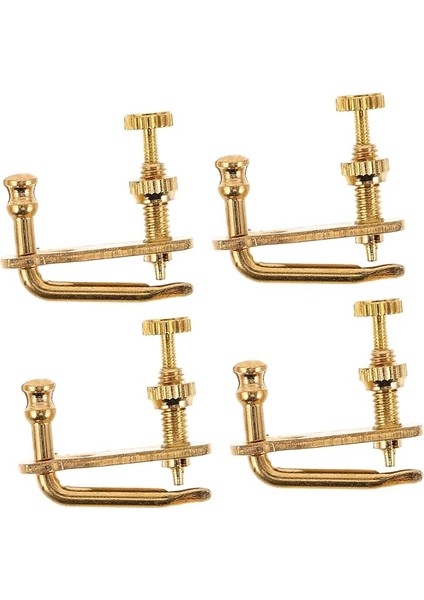 4 Adet Keman Giyotin Keman Pikap Metal Ayarlayıcı Tasarımı Tuner Ayarını Bozan Klip Ince Tuner Parçaları Keman Akortçuları Keman Için Ince Ayarlayıcılar Keman Parçaları Golden