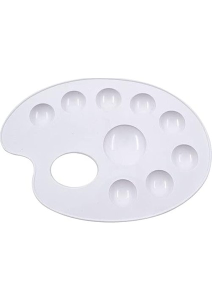 Plastik Renk Paleti 8+1 Gözlü - Akrilik - Gauj - Yağlı - Sulu Boya