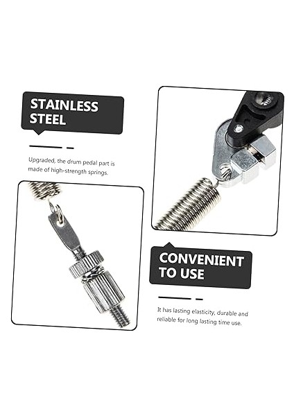 Bahar Asma Yüzük Aksesuarları Davul Aksesuarları Tekme Atmak Davul Tamir Aksesuarı Davul Pedalı Yayı Yedek Davul Pedalı Yayları Pedal Yayı Silver Paslanmaz Çelik fiyatları