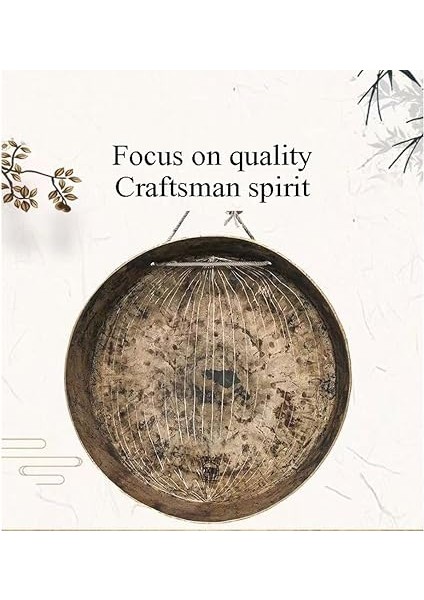 Yapımı Bakır Gong - Yuvarlak Çekiçli 38 cm Kilise ve Opera Vurmalı Çalgı, Müzik Meraklıları ve Performansları Için Ideal, Dayanıklı ve Otantik Ses Kalitesi modelleri