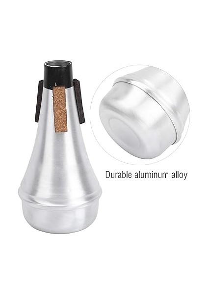 Trompete Mute Evrensel Paslanmaz Alüminyum Alaşım Trompet Alıştırma Performansı Için Hafif Trompet Susturucu fırsatları