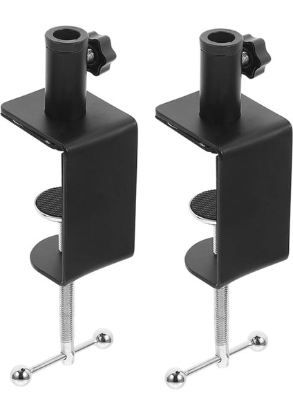 Masa Için 2 Adet C Kelepçesi: Metal Masa Lambası Kelepçesi - Masaüstlerinde Sabit Kurulum Için Çok Işlevli Masa Kelepçesi Tutucu