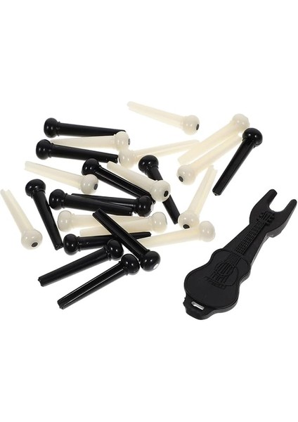 48 Adet Gitar Köprü Pimi Seti Dayanıklı Pimli Yedek Kolay Kurulum ve Uyumlu Modeller Için Gitar Aksesuarları