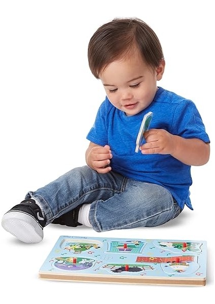 & Doug Soundpuzzle Aus Holz - Kinderreime 3 (6 Teile) modelleri