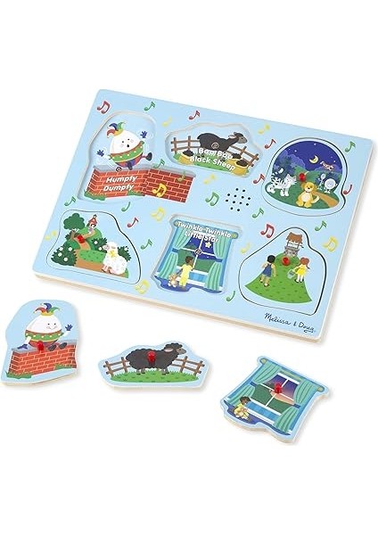 & Doug Soundpuzzle Aus Holz - Kinderreime 3 (6 Teile) fırsatları