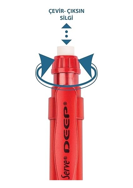 Deep Mek. Kursun Kalem 07MM Metalık Lav Kır fiyatları