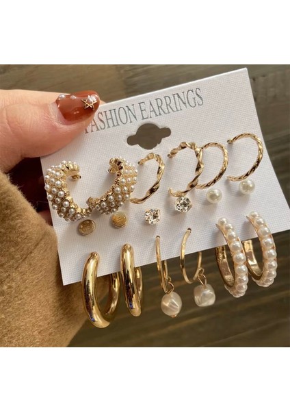 Çoklu Küpe Seti 9 Çift