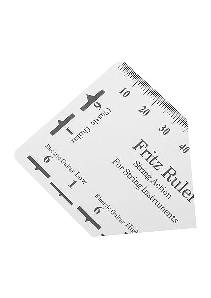 Gitar Aletleri Yüksekliği Ölçüm Cetveli Yarıçap Ölçer Luthier Seti Paslanmaz Çelik fırsatları