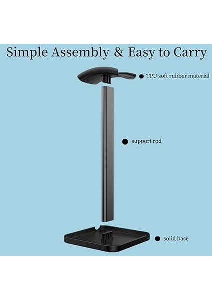 Kulaklık Standı, Masaüstü Kulaklık Standı, Kaymaz Silikonlu Oyun Kulaklığı Standı, Çok Yönlü Kulaklık Tutucu Tüm Kulaklıklara Uyuyor indirimleri