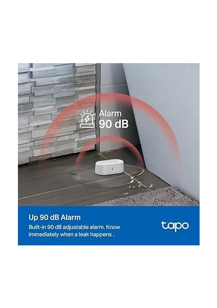 Tp-Link T300, Akıllı Su Sızıntı Algılama Sensörü, IP67 Su Geçirmez, Anlık Uygulama Bildirimi, 90DB'YE Kadar Alarm, Damlama ve Sızıntı Uyarısı indirimleri