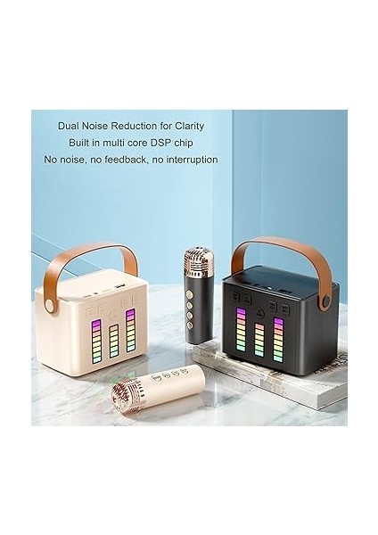 Hoparlör -Set, LED Rgb Lıght -Rausch Rausch Lausch Ausch Arausch Muting Hizmetkar Heal (Çift Mikrofon) indirimleri