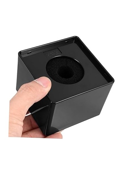 3 Adet Mikrofon Standı: Kare Küp Mikrofon Bayrak Istasyonu Mikrofon Logo Tutucu Ekipman Mikrofon Aksesuarları Röportaj ve Ktv Için fırsatları