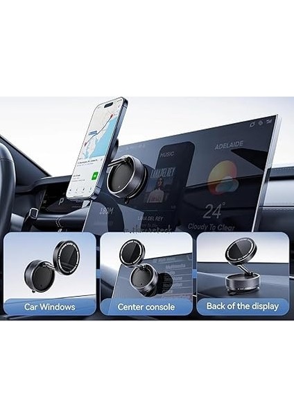 K10A Katlanabilir 360 Derece Her Yöne Dönebilir Vacum Magnetic Araç Tutucu Telefon Standı Kilitli Vakum ve 5 kg Taşıma Kapasiteli Mıknatıs Ile Hem Şık ve Kaliteli Hem De Sağlam ve Çok Güçlü indirimleri