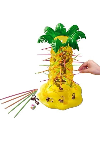 Games Sos Ouistiti, 30 Maymun, 30 Çok Renkli Çubuk ve 1 Özel Zar Içeren Çocuklar ve Yetişkinler Için Aile Beceri ve Masa Oyunu, 52563, Ambalaj Değişebilir modelleri