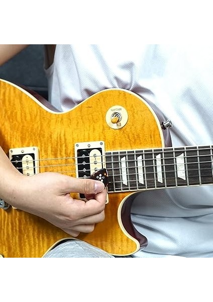 Elektro Gitar Bas Akustik Caz Mavileri Gitar Için Premium El Yapımı 3'ü 1 Arada Çok Düz Şeffaf Ton Seçimi (Tortie) fırsatları