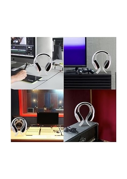 MT80 Akrilik Kulaklık Sehpası Masa Üstü Kulaklık Standı Şeffaf Renk Oyun Kulaklığı Tutacağı fiyatları