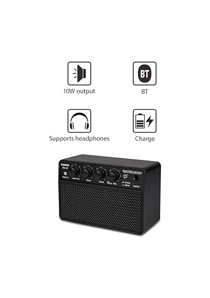 10W Küçük Elektro Gitar Amfisi Günlük Pratikler Için Mini Taşınabilir Gitar Alıştırma Hoparlörü Sokak Ları Taşınabilir Bt/bağlantısını Destekler 6.35MM indirimleri