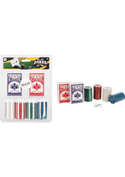 Smile Games Poker Set 100'LÜK Fiş/kart 4 gr Krtl.