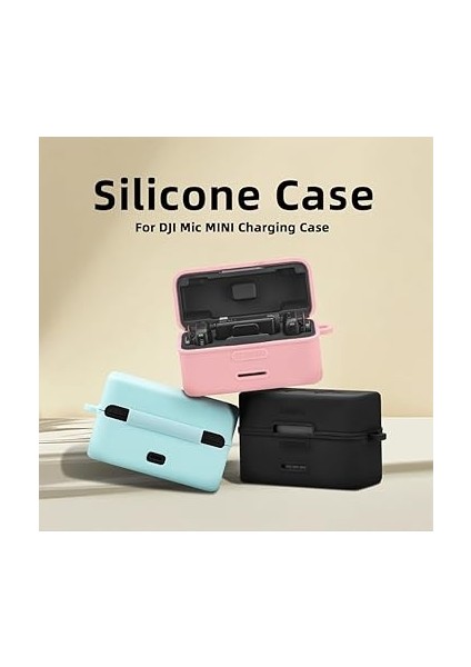 Silikon Kılıf Kapak Djı Mic Mini Mikrofon Şarj Kutusu Silikon Koruyucu Kol Cilt Toz Kapağı Djı Mic Mini Kablosuz Mikrofon Aksesuarları, Siyah, Silikon Kılıf fiyatları