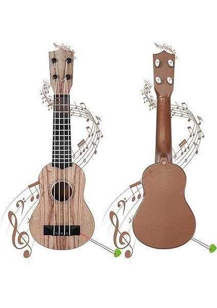 17 Inç Gitar Ukulele Çocuk Mini Gitar 4 Strand Müzik Aletleri Çocuklar Için Penalar Oyuncakları Küçük Erkek Kız Dayanıklı Kullanımı , A indirimleri