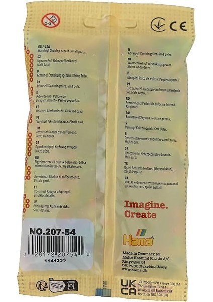 Boncuk 207-54 Ütü Boncuğu Torbası, Yakl. 1.000 Renkli Midi El Işi Boncuğu, 5 mm Çapında, Parıltılı Karışım, Büyükler ve Küçükler Için Yaratıcı El Işi Eğlencesi fiyatları