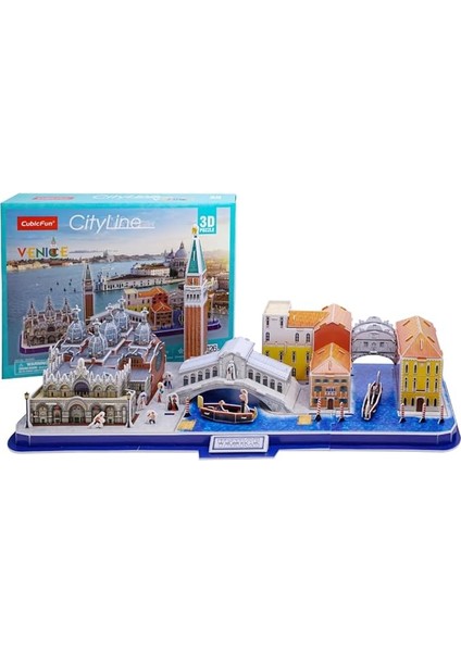 3D Puzzle CUB/MC269H City Line - Venedik - Italya
