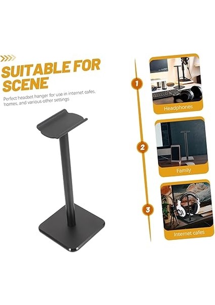 Ağırlıklı Kulaklık Tutucu Standı Pratik ve Şık Kulaklık Askısı Internet Kafeleri ve Ev Kullanımı Için Dayanıklı Tasarım Tpu ve Alüminyum Alaşımdan Üretildi modelleri