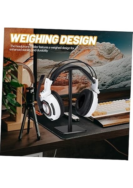 Ağırlıklı Kulaklık Tutucu Standı Pratik ve Şık Kulaklık Askısı Internet Kafeleri ve Ev Kullanımı Için Dayanıklı Tasarım Tpu ve Alüminyum Alaşımdan Üretildi fırsatları