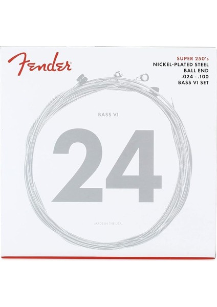 Super 250 Bass Vı Saiten, Vernickelter Stahl, Kugelkopf