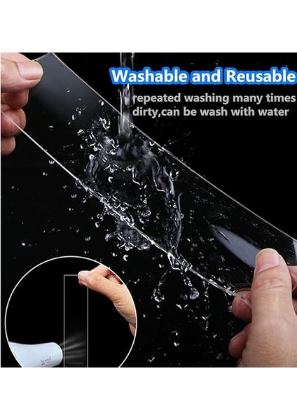 Çift Taraflı Yapışkan Bant, Montaj Bandı, Iz Bırakmayan ve Çıkarılabilir Nano Yapışkan Bant, Güçlü, Şeffaf, Çift Taraflı Yapışkan Bant, Ev Ofisinde Araba Dekorasyonu Için, Halı Paspasları indirimleri