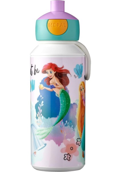 - Pop-Up Campus Içecek Şişesi, Su Şişesi, Okul Için Sızdırmaz Şişe, Tekrar Kullanılabilir, Bpa Içermez ve Bulaşık Makinesinde Yıkanabilir, 400 Ml, Disney Princess