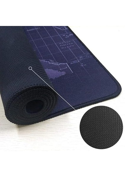 Büyük Boy 90X40 Xxl Dünya Desenli Mouse Pad Kauçuk Kaymaz Alt Taban, Yumuşak Kumaş Oyuncu Mousepad, Bilgisayar ve Dizüstü, Notebook Uyumlu fırsatları