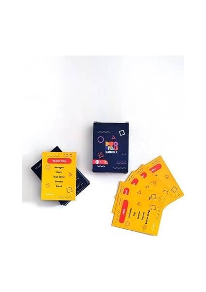 Duo Rivals Oyun Temalı Tabu Kartı modelleri