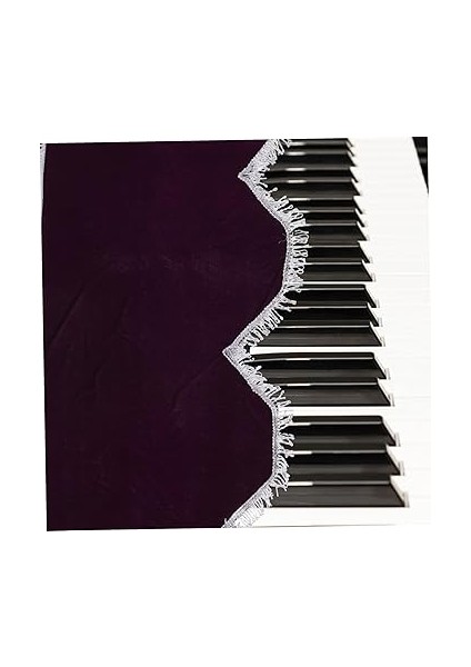 Piyano Örtüsü Dijital Piyano Kapağı Klavye Piyano Elektronik Piyano Kapağı Piyano Geçirmez Kapak Piyano Bezi Dijital Piyanolar Klavyeler Piyano Evrensel Polyester Mor indirimleri