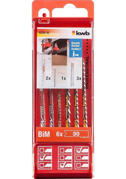 Kutulu Dekupaj Testere Bıçak Seti 6 Parça - 49625630 fiyatları