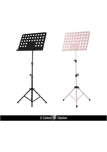 Taşınabilir Metal Müzik Standı Ayrılabilir Müzik Aletleri Için Piyano Keman Gitar Notalar Pembe modelleri