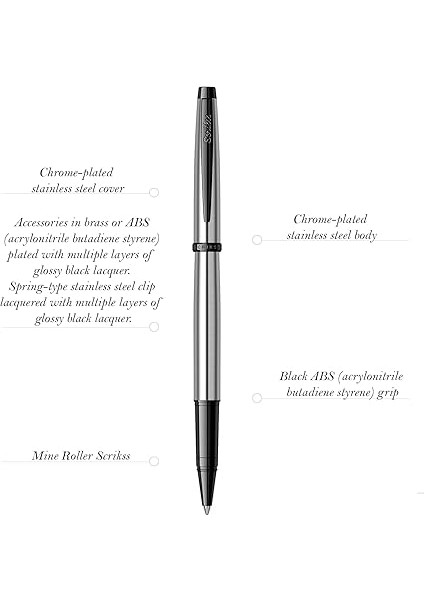Metropolis 800 Roller Kalem Siyah Krom fiyatları