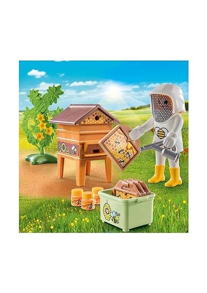 71253 Country Arıcı, Çiftlik Hayvanı Oyun Setleri, Sürdürülebilir Oyuncaklar, Eğlenceli, Yaratıcı Rol Yapma, Oyun Setleri 4 Yaş ve Üzeri Çocuklar Için Uygun modelleri