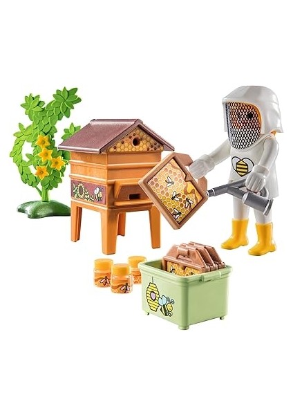 71253 Country Arıcı, Çiftlik Hayvanı Oyun Setleri, Sürdürülebilir Oyuncaklar, Eğlenceli, Yaratıcı Rol Yapma, Oyun Setleri 4 Yaş ve Üzeri Çocuklar Için Uygun fırsatları