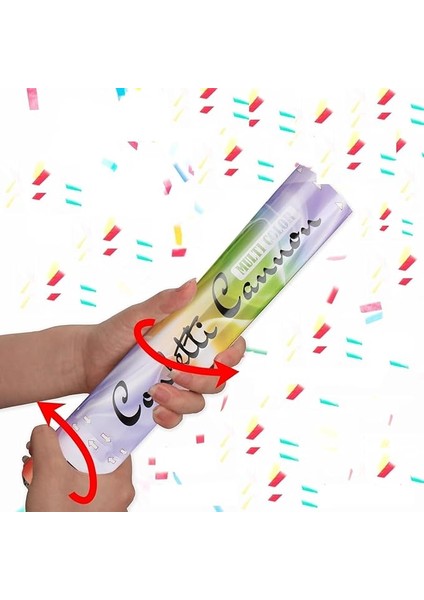 Parti Için Konfeti, Doğum Günü ve Özel Günler Konfetisi, Rengarenk Karnaval Konfeti 30 cm (Karışık Renkli)