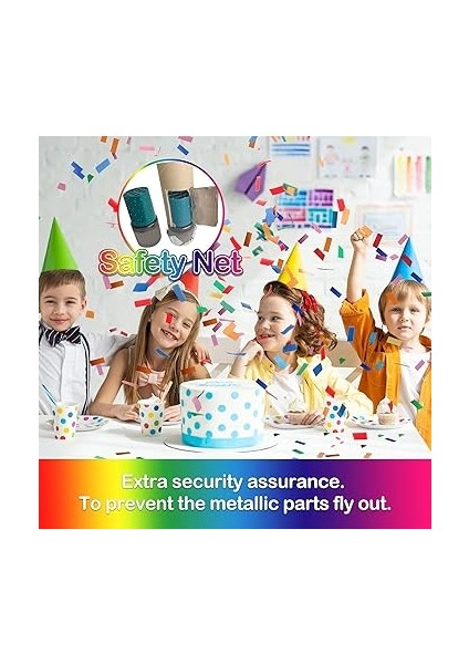 Parti Için Konfeti, Doğum Günü ve Özel Günler Konfetisi, Rengarenk Karnaval Konfeti 30 cm (Karışık Renkli) fiyatları