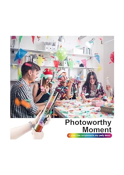 Parti Için Konfeti, Doğum Günü ve Özel Günler Konfetisi, Rengarenk Karnaval Konfeti 30 cm (Karışık Renkli) indirimleri