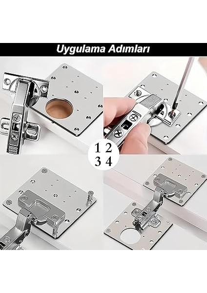 2 Adet Paslanmaz Çelik Menteşe Onarım Plakası – 9x9 cm Tamir Kiti, 12 Vida ile – Dolap Kapakları Için Dayanıklı ve Kolay Montajlı Menteşe Sabitleme Plakası fiyatları