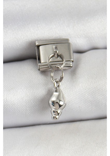 316L Çelik Sallantılı Deniz Kabuğu Gümüş Renk Nomination Charm