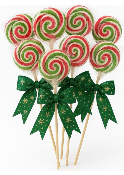 20 Yılbaşı Sosyete Şeker Yeşil Kırmızı Beyaz Hediyelik Paketli fiyatları