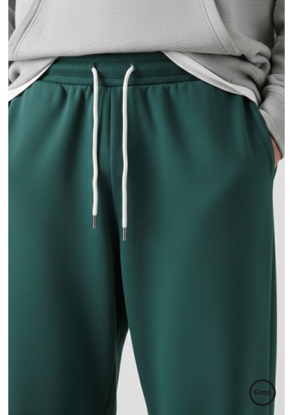 Erkek Baggy Eşofman Altı Oversize Bol Paça 3 Iplik Kalın Kumaş Streetwear Cepli indirimleri