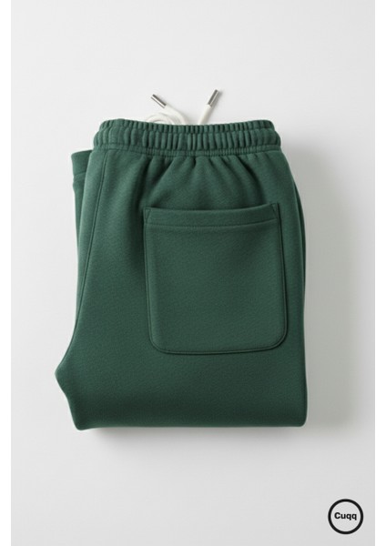 Erkek Baggy Eşofman Altı Oversize Bol Paça 3 Iplik Kalın Kumaş Streetwear Cepli