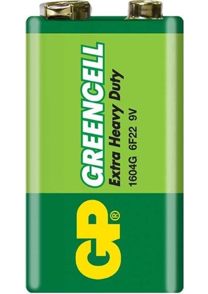 1604G-B Greencell 9 Volt Pil (10'lu Paket) fiyatları