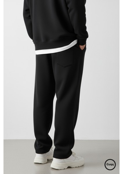 Erkek Baggy Eşofman Altı Oversize Bol Paça 3 Iplik Kalın Kumaş Streetwear Cepli fiyatları