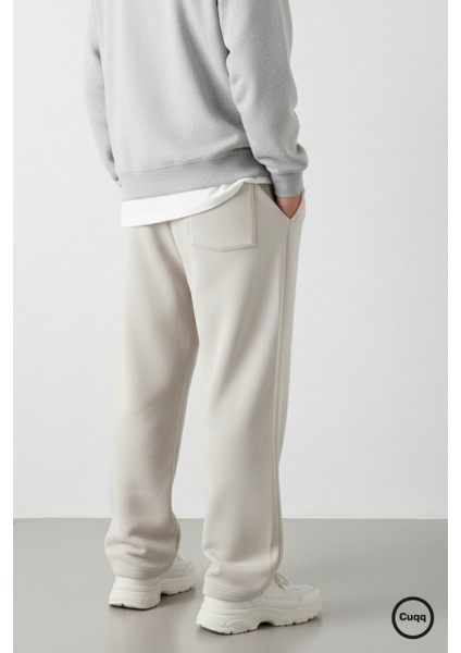 Erkek Baggy Eşofman Altı Oversize Bol Paça 3 Iplik Kalın Kumaş Streetwear Cepli fiyatları